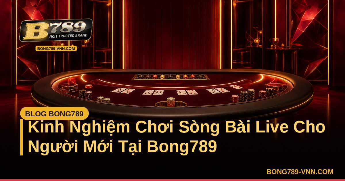 Kinh Nghiệm Chơi Sòng Bài Live Cho Người Mới Tại Bong789 – Bong789